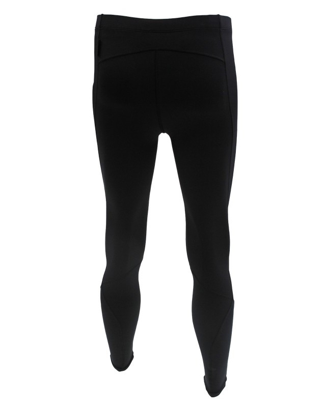 Pure Black Men's Full Length Compression Tights Running Gear