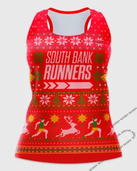 Southbank Runners Christmas Running Singlet Women | Active Wear | Running Gear