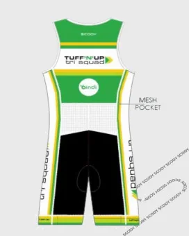 TUFF 'N' UP Triathlon Squad Men's Performance Triathlon Suit | Triathlon Gear