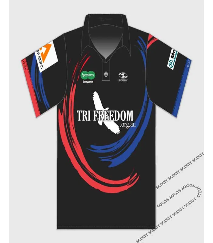 Tri Freedom Men's Sport Polo Shirt | Triathlon Gear