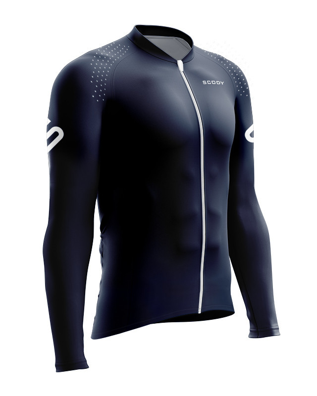Optimise Long Sleeve Cycle Jersey Men - Staple Navy