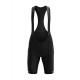 Performance Cycle Bib and Brace Shorts Men - Pure Black with Askin Cuff