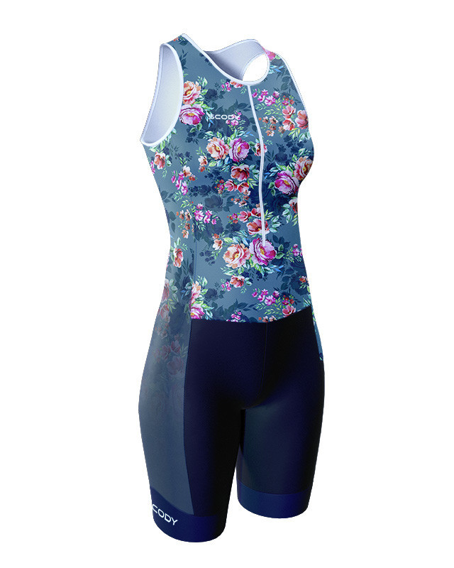 Briar Rose Performance Triathlon Suit, Front Zip, Women Triathlon Gear