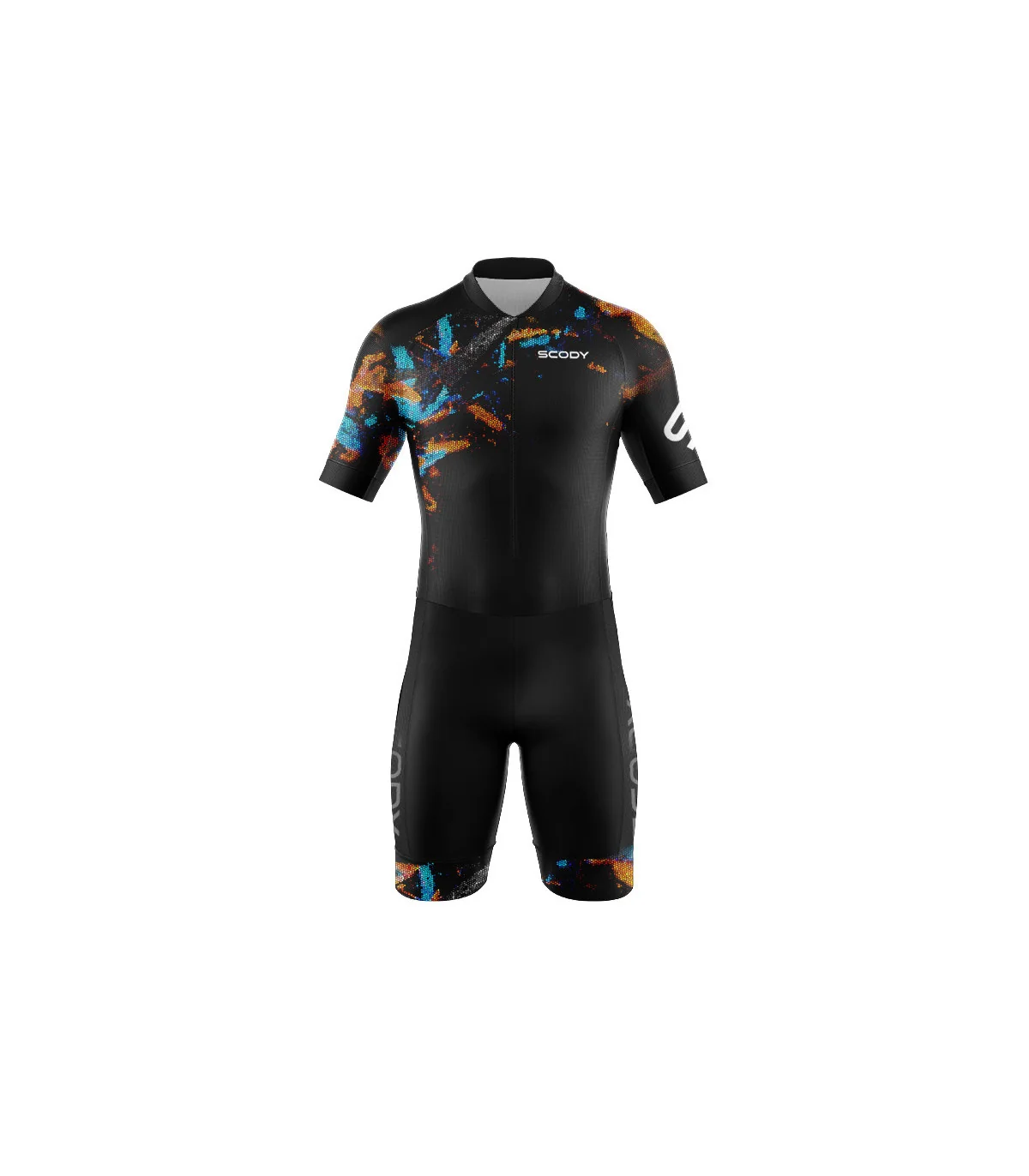 Flake Gold Optimised Sleeved Triathlon Suit, UPF50+ Men Triathlon Gear