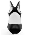 Black Hydrophobic Triathlon Swimsuit with a subtle blue and pink mosaic graphic | Triathlon Gear