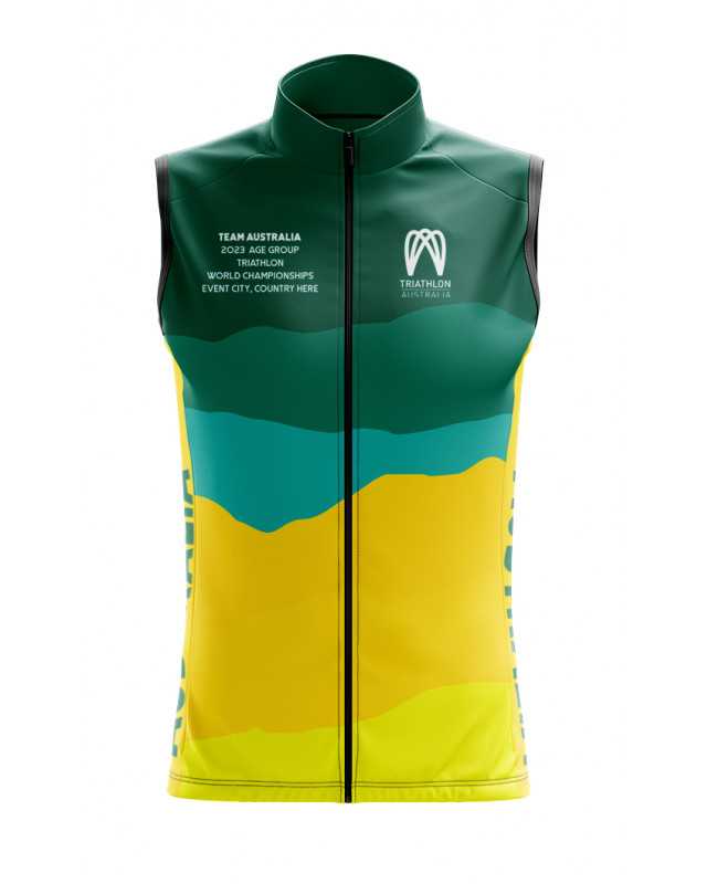 2023 World Champs Hamburg Men's Cycling Wind Vest Cycling Clothing