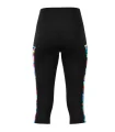 3/4 Length Medium Rise Tights, Pockets - Fluoro Splash, Women