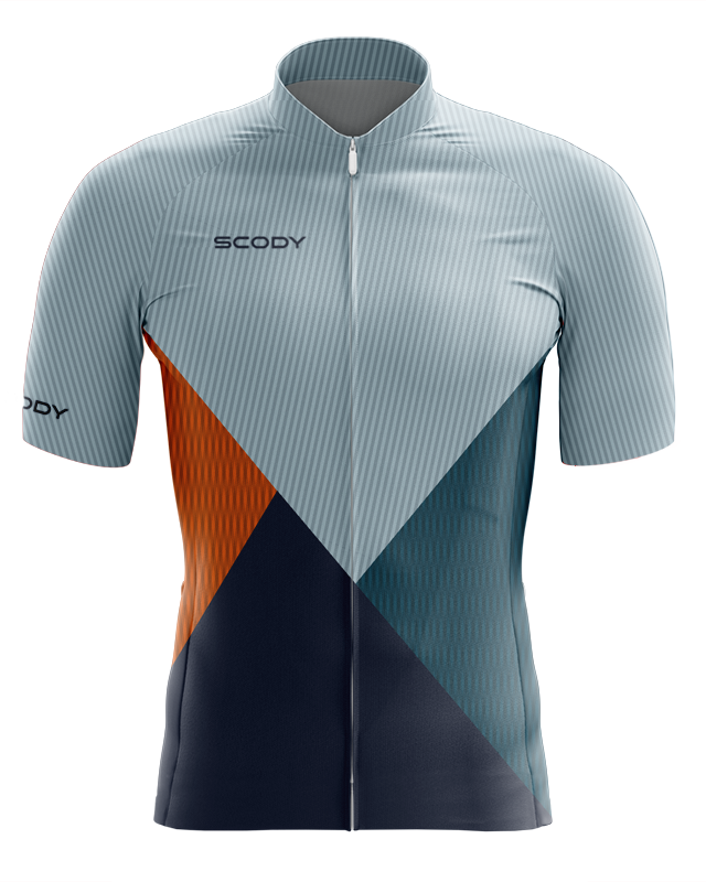 Men's Dots Cycling Jersey - Navy/Melon