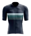 Navy Cycle Jersey with bands of Ocean Green across chest | Cycling Gear |cycle Jersey