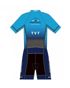 Tweed Valley Triathletes Men's Performance Sleeved Triathlon Suit, UPF50+