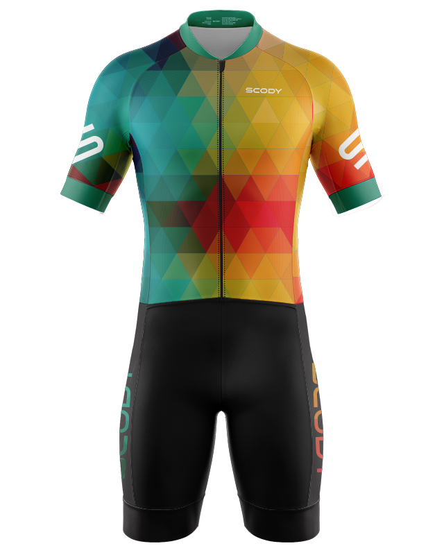 Aerodynamic Sleeved Men's Triathlon Suit Made to Order Free Shipping