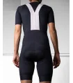 Black Cycle Bib Shorts, Silicone Gripper, Seamless Strap