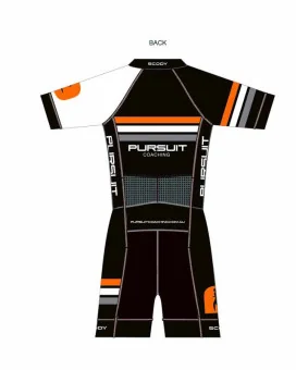 Pursuit Coaching Aero Optimised A.I.R Men's Triathlon Suit, 3/4 zip