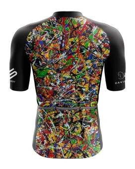 Cycle Jersey with design based on original art work 8 Black Dogs by David Hart