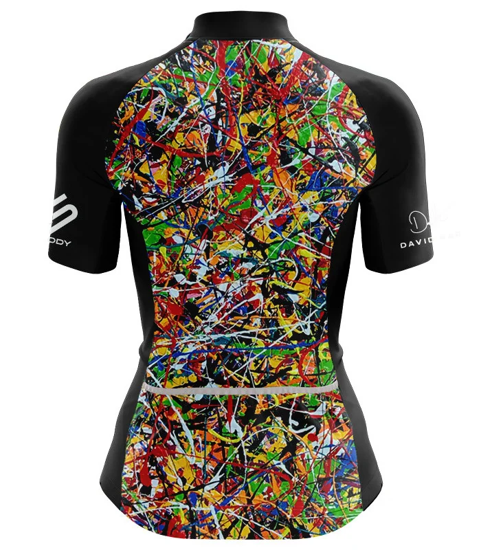 Cycle Jersey with design based on original art work 8 Black Dogs by David Hart | Cycling Gear