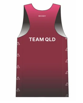 AusTriathlon QLD State Team Ultra Light Weight Run Singlet, Women