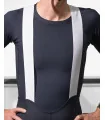 Black Cycle Bib Shorts, X-Opaque Cuff, Seamless Strap