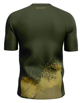 Olive Grassed Mountain Bike Shirt with zip pocket - Men | Mountain Biking | Commuter
