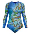 Kristy Ann Duffy Joy of Flight Sleeved Swimsuit, UPF50+ | Beach Wear