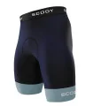Men’s Navy Cycling Shorts – Padded & Quilted Cuff | SCODY