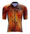 Optimise Floral Cluster Cycle Jersey - Orange | Cycling Jersey | Made in Australia