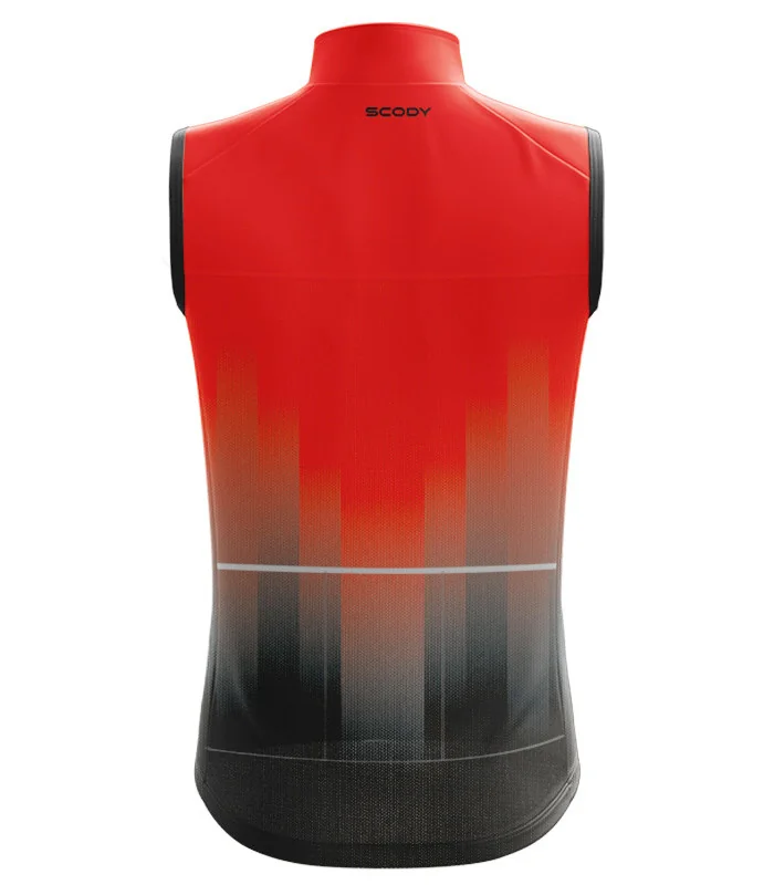 Lightweight Cycle Gilet with pockets Lord Intense Red Size M