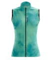 Women’s Windproof Cycling Gilet – Spearmint Stratus