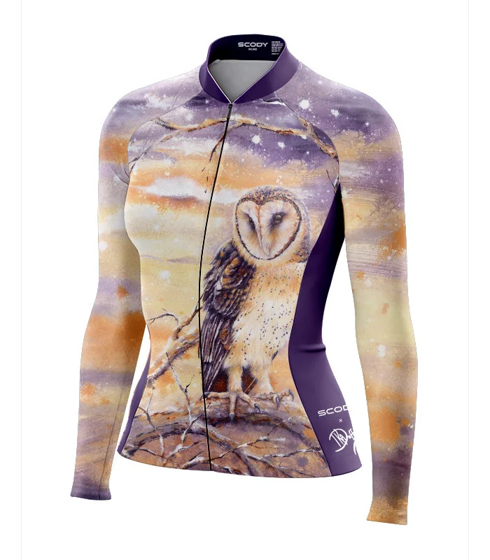 Australian Artist Cycle Jersey featuring a Monty Owl | Cycling Gear