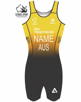 WA Triathlon School Sport Women's Elite Lamina Triathlon Suit | Triathlon Gear