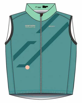 Hawthorne Triathlon Club Women's Cycle Wind Vest | Made in Aus