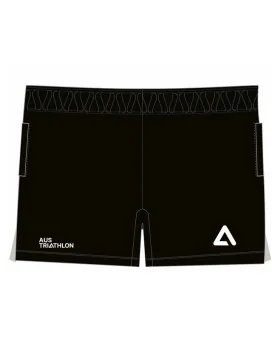 WA Triathlon AusTriathlon Run Shorts, Mid Length, Side Pockets, Men