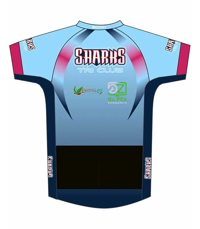 Sharks Triathlon Club Women's Performance Sleeved Triathlon Jersey | Triathlon Gear Sharks Triathlon Club Women's Performance Sleeved Triathlon Jersey | Triathlon Gear