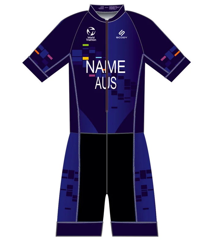 Duncraig Senior High School Men's Sleeved Performance Triathlon Suit, UPF50+