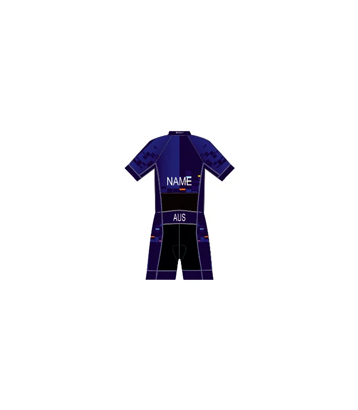 Duncraig Senior High School Men's Sleeved Performance Triathlon Suit, UPF50+
