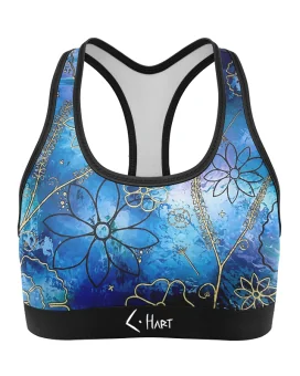 Floral Cluster Women's Crop Top, Racer Back | Made in Australia