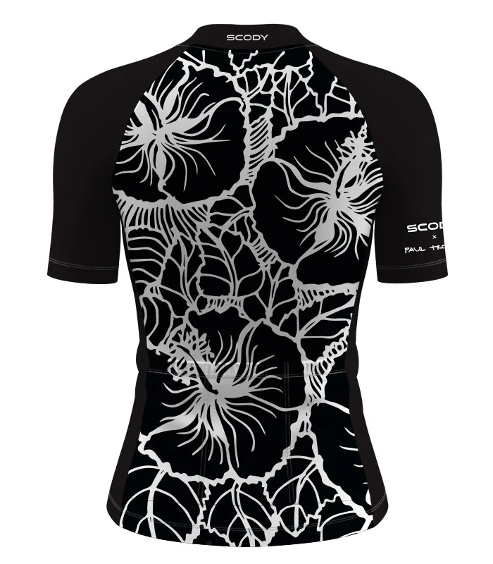 Performance Cycle Jersey Women - Hibiscus by Paul Trotter