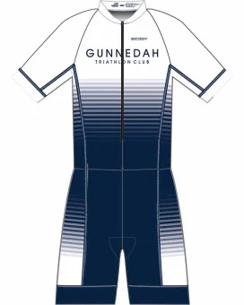 Gunnedah Cycling & Triathlon Club Men's Sleeved Triathlon Suit, UPF50+