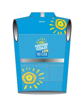 Sunshine Coast TC Women's Lightweight Windproof Cycle Gilet with Pockets