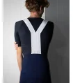 Navy Cycle Bib Shorts, X-Opaque Cuff, Seamless Strap