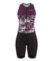 SCODY Women’s Triathlon Suit – Oasis Plum Front Zip