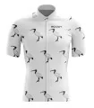 Bin Chicken Cycle Jersey on White - Men