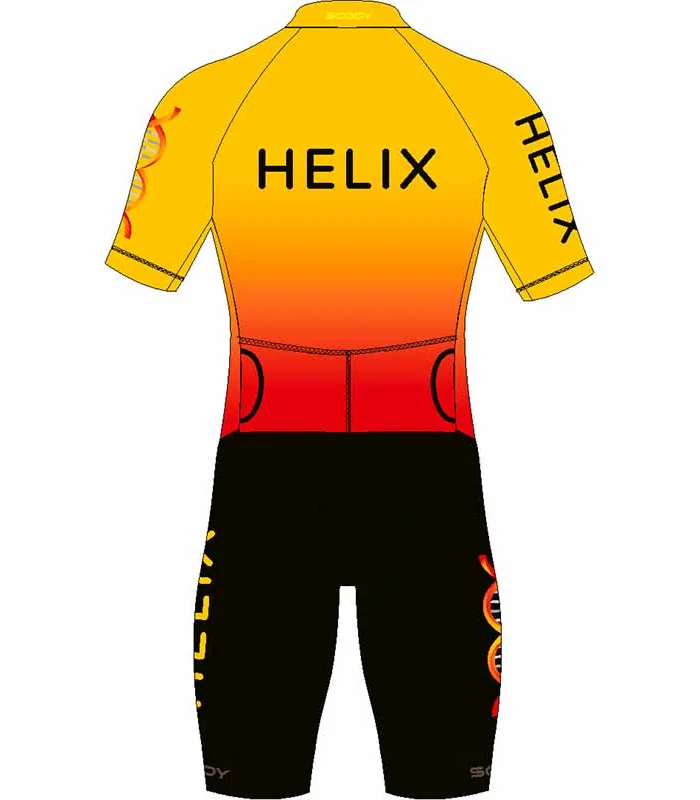 Helix Triathlon Club Accelerate Triathlon Suit, Aero, Zip Through - Men