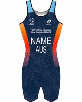 2025 NSW Tri Age Group Champion Open Back Triathlon Suit - Women
