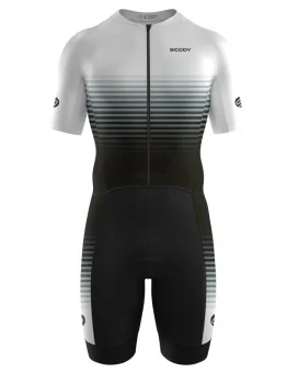 Zimco Men's Triathlon Suit - Short Sleeve Tri Suit For Swim/Bike/Run