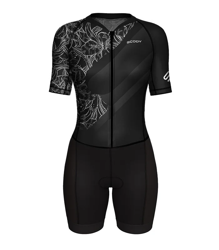 Women's Lily Onyx UV Protect triathlon suit for sale at Scody Australia. Flexible payment options available.| Triathlon Gear