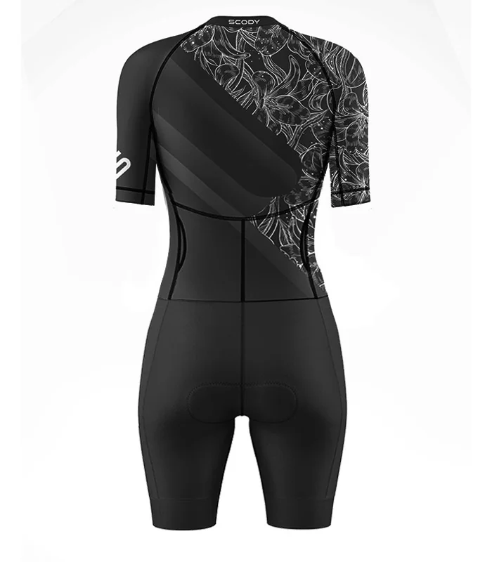 Women's Lily Onyx UV Protect triathlon suit for sale at Scody Australia. Flexible payment options available.| Triathlon Gear
