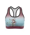 Crop Top, Racer Back - Three Dotterels | Made in Australia | Australian Artist Range
