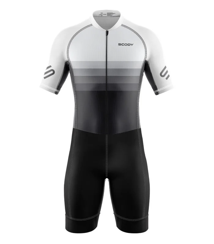 Men's Stripes UV Protect triathlon suit for sale at Scody Australia. Flexible payment options available.| Triathlon Gear