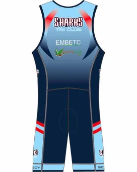 Sharks Triathlon Club Men's Sleeveless Performance Triathlon Suit