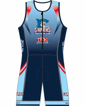 Sharks Triathlon Club Men's Sleeveless Performance Triathlon Suit